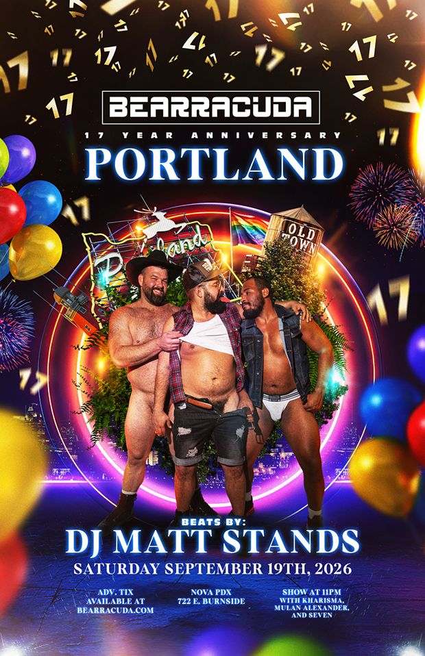 Bearracuda Portland 17 YEAR Anniversary flyer