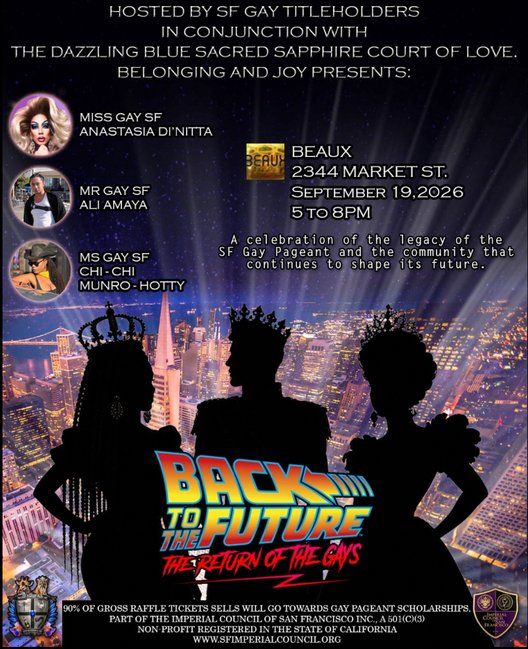 Back to the Future: The Return of the Gays (Midday Fundraiser Event) flyer
