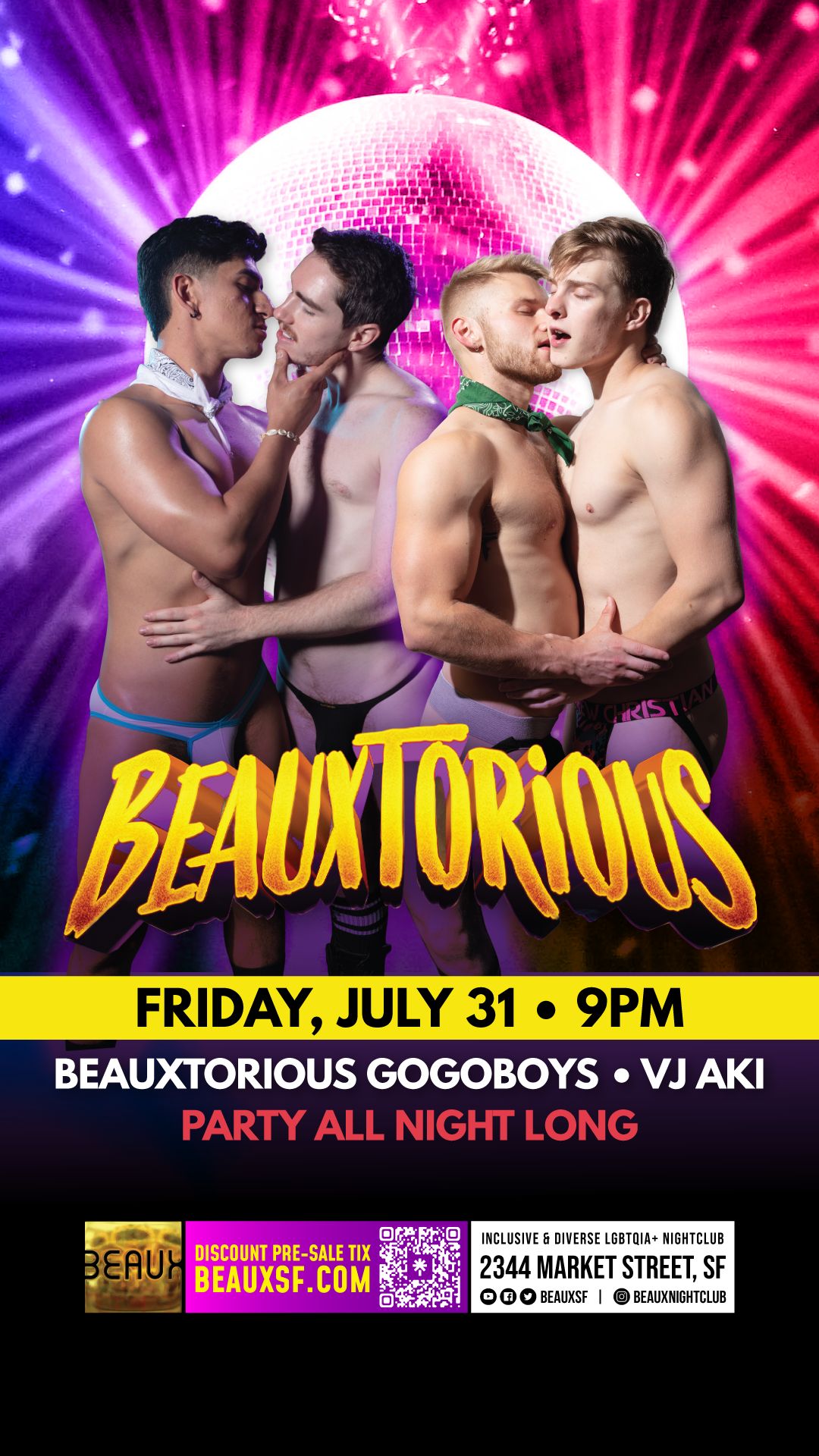BEAUXTORIOUS (GoGo Extravaganza Dance Party) flyer