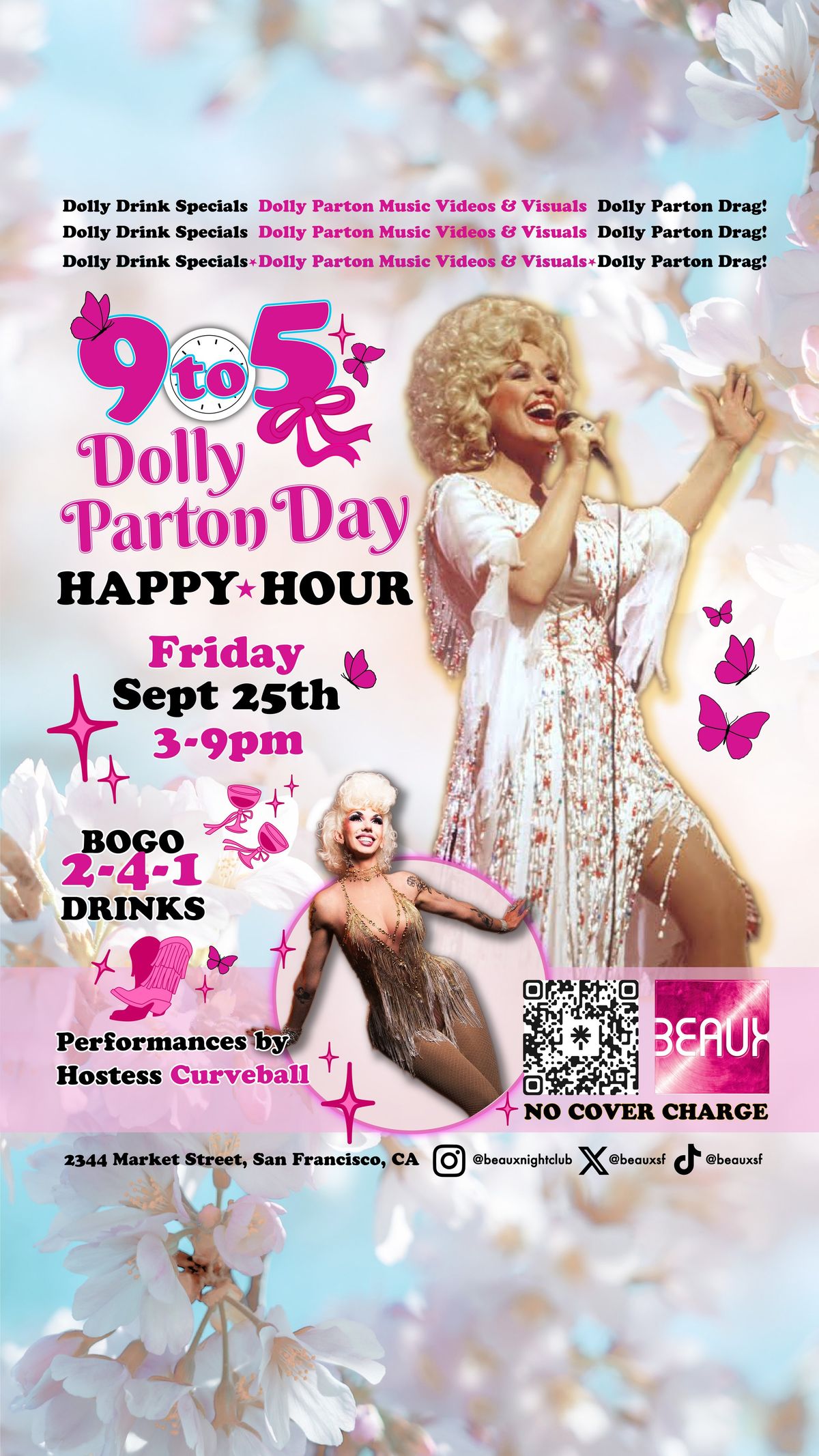 “DOLLY PARTON DAY” HAPPY HOUR! *FOLSOM WEEKEND* flyer