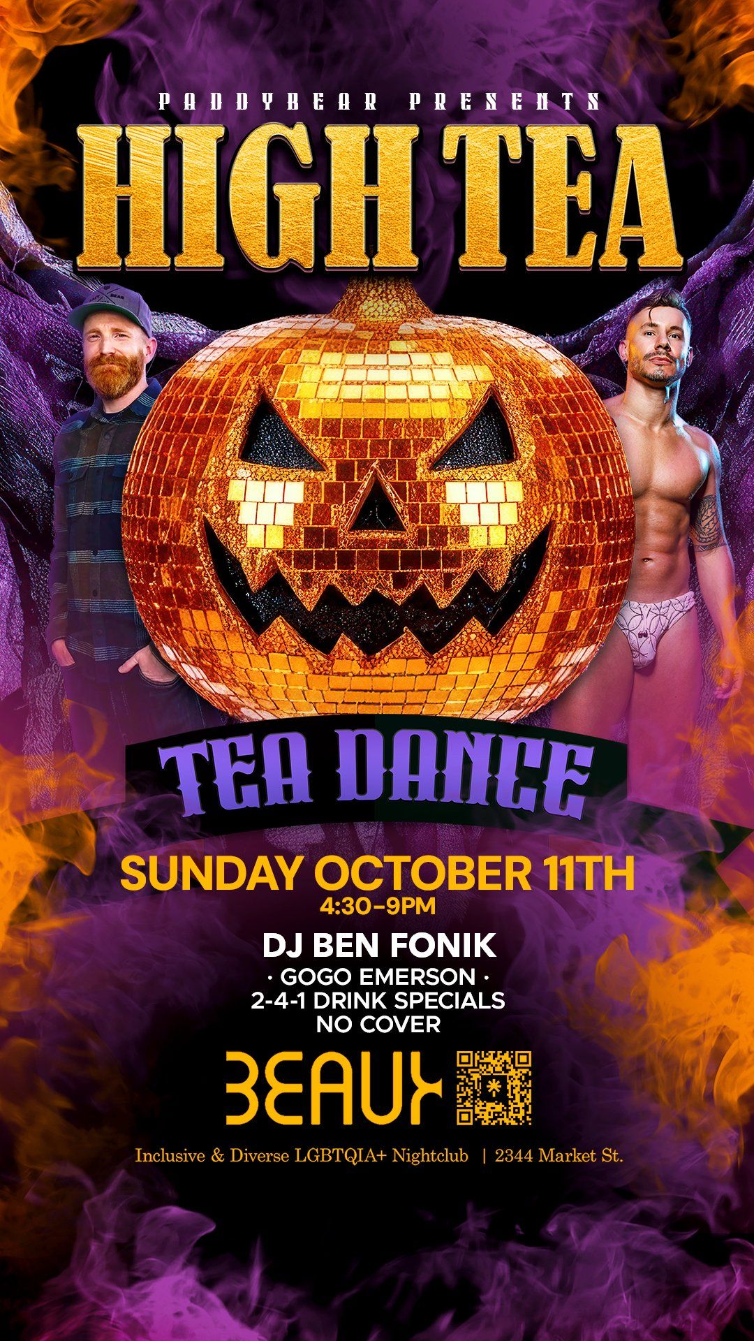 High Tea (Midday tea dance party) flyer
