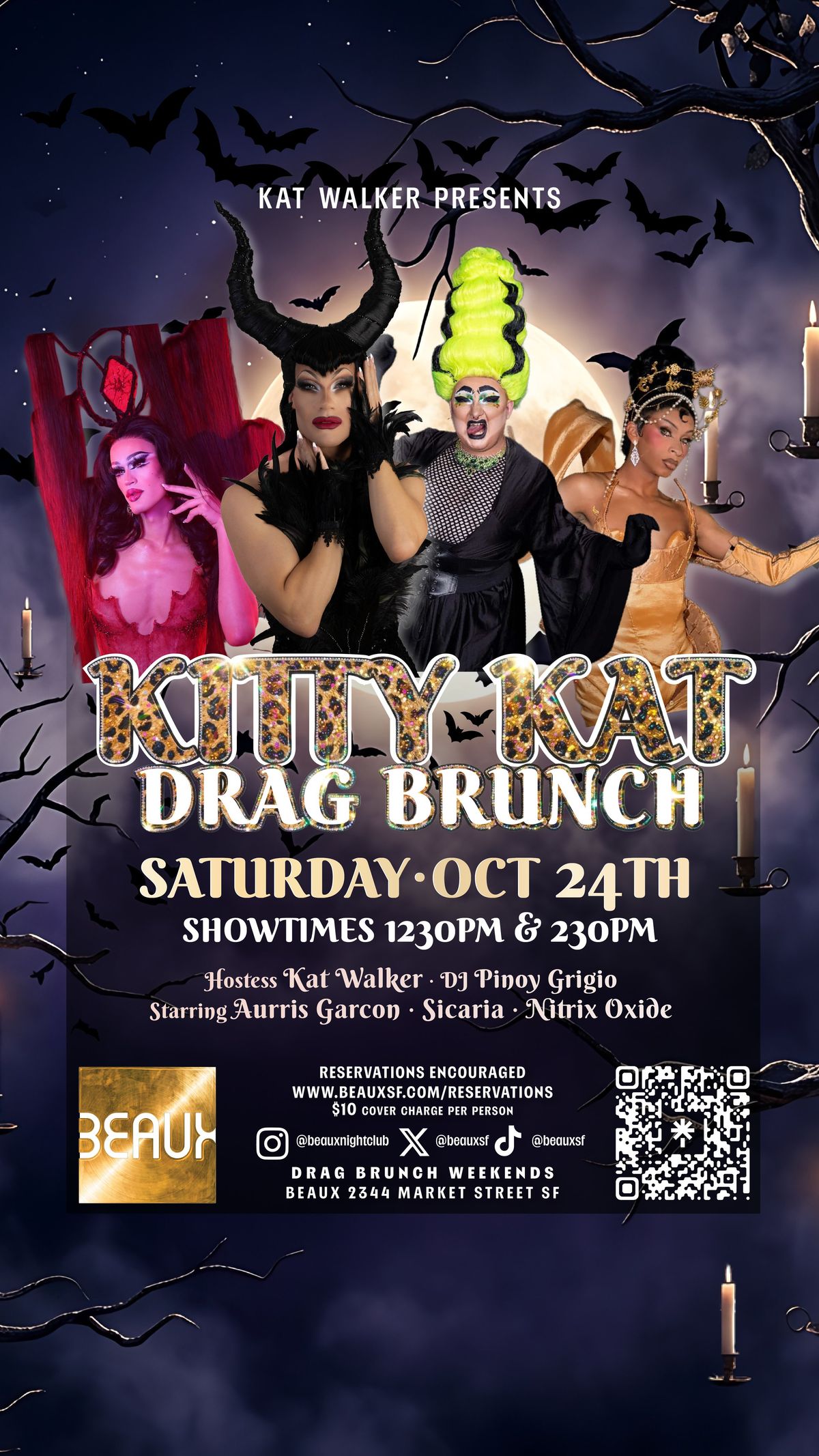 Kitty Kat Drag Brunch flyer