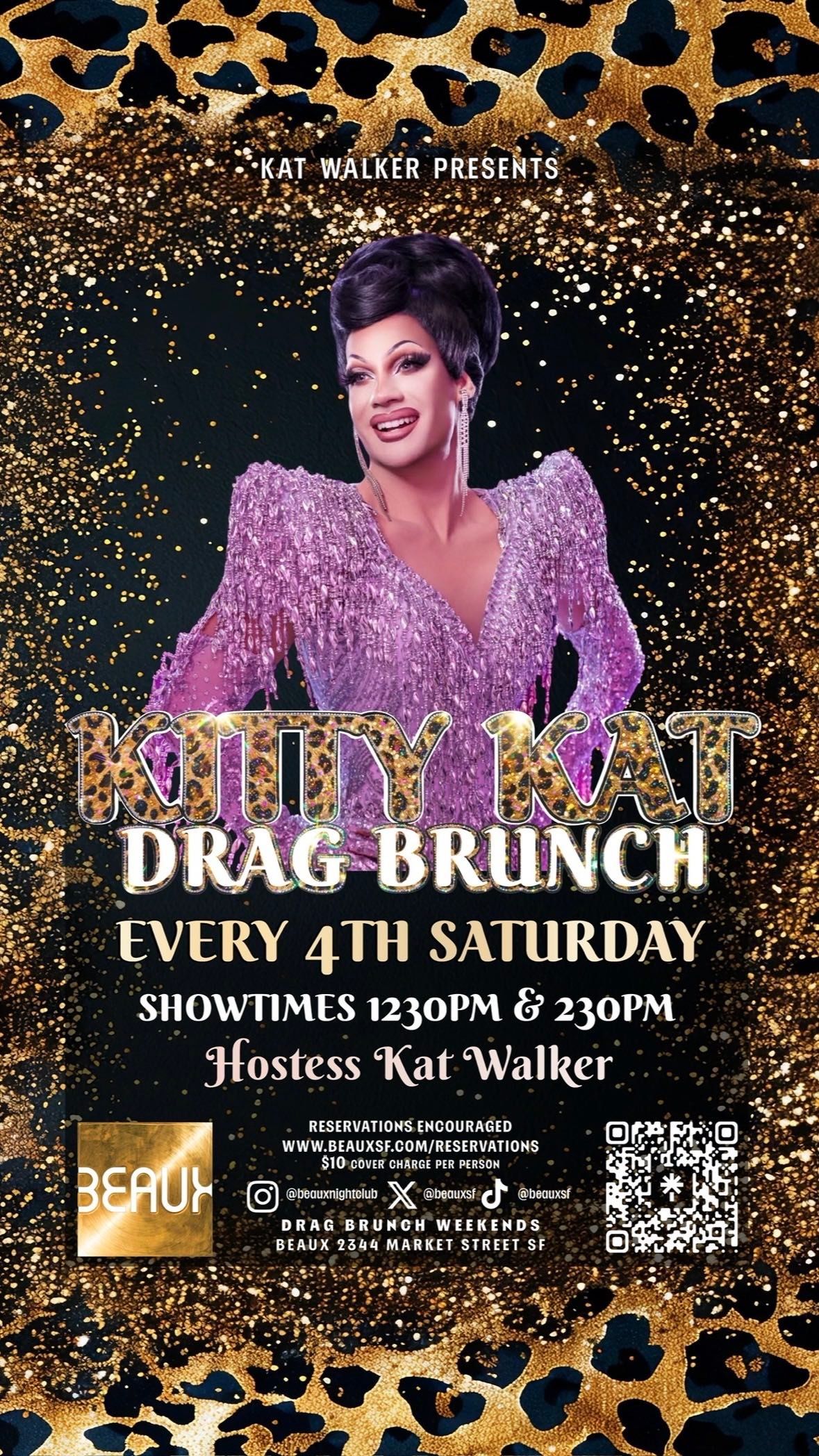 Kitty Kat Drag Brunch flyer