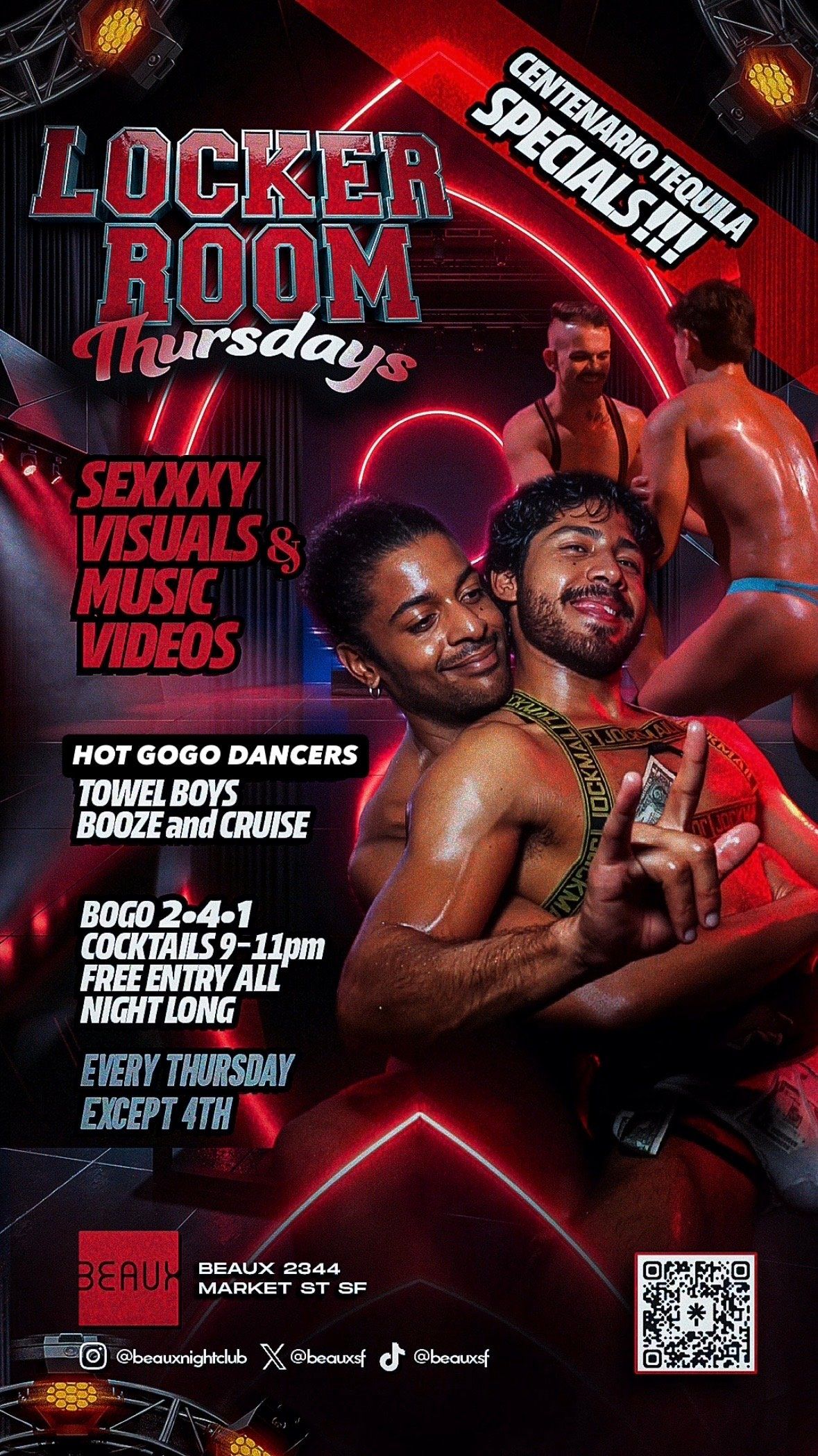 "LOCKER ROOM" Thursdays (GoGo + Dance Party) flyer