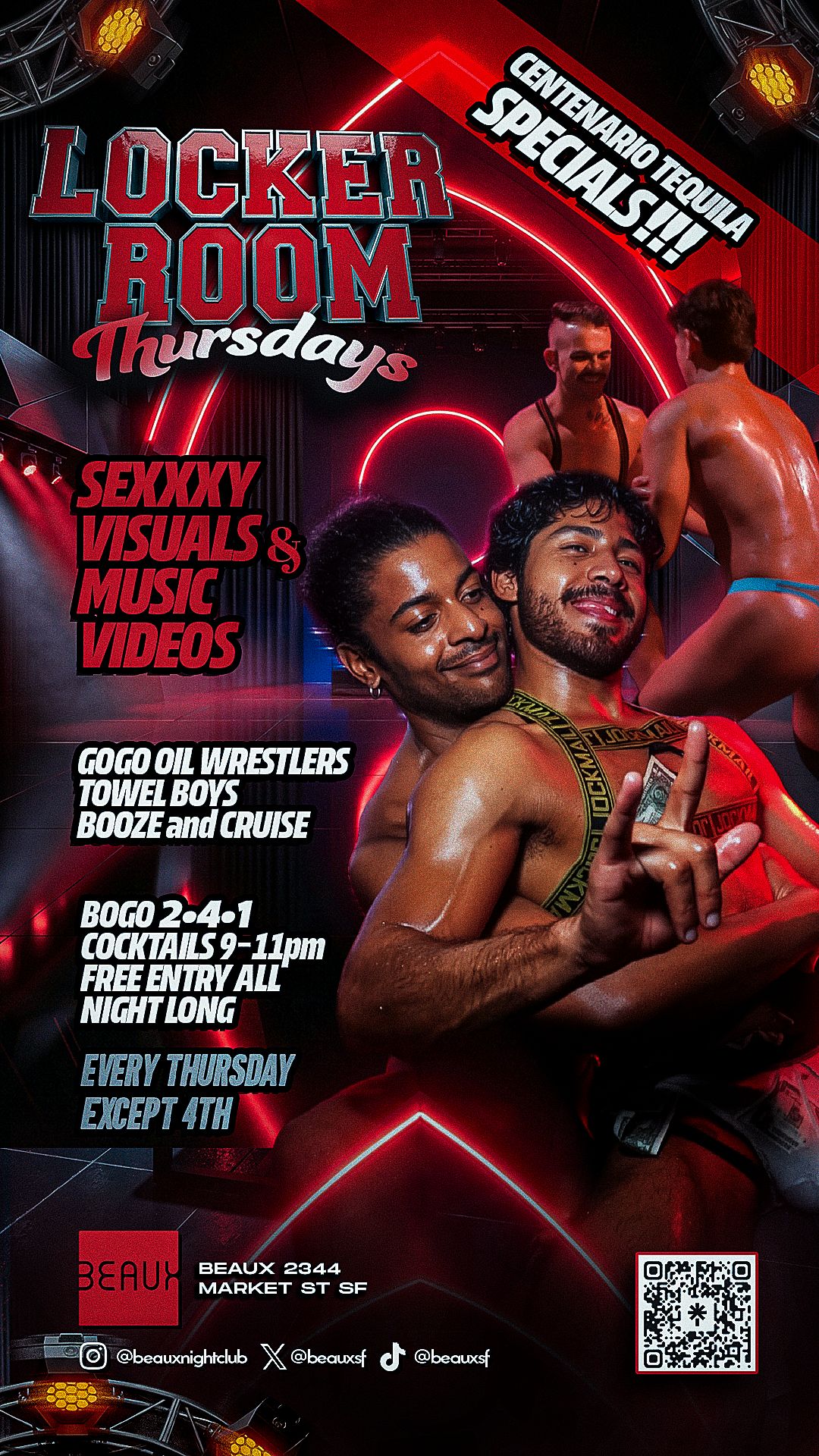 Locker Room Thursdays (GoGO Oil Wrestling Night) flyer