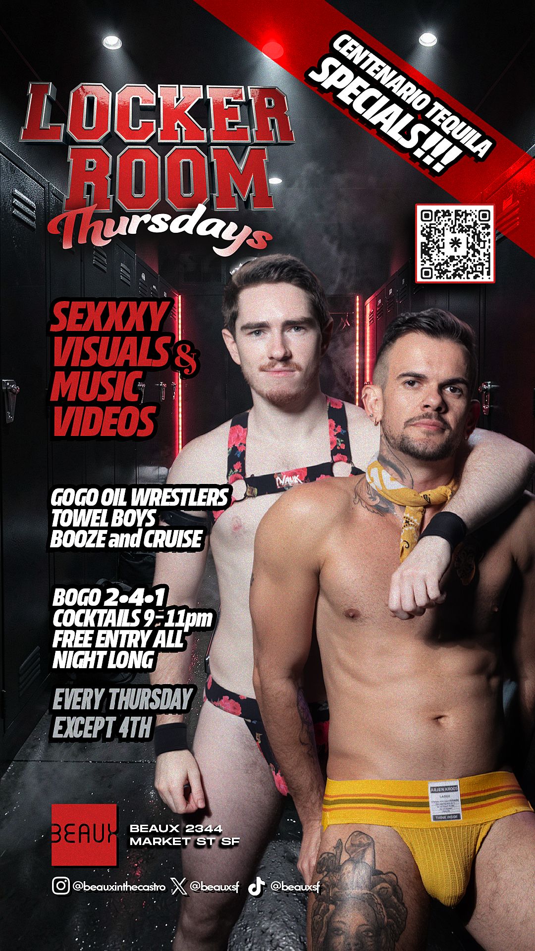 LOCKER ROOM THURSDAYS! flyer