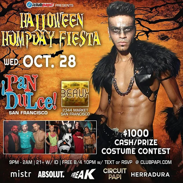 PAN DULCE HALLOWEEN HUMPDAY FIESTA | $1000 CONTEST @ BEAUX POWERED BY MISTR flyer