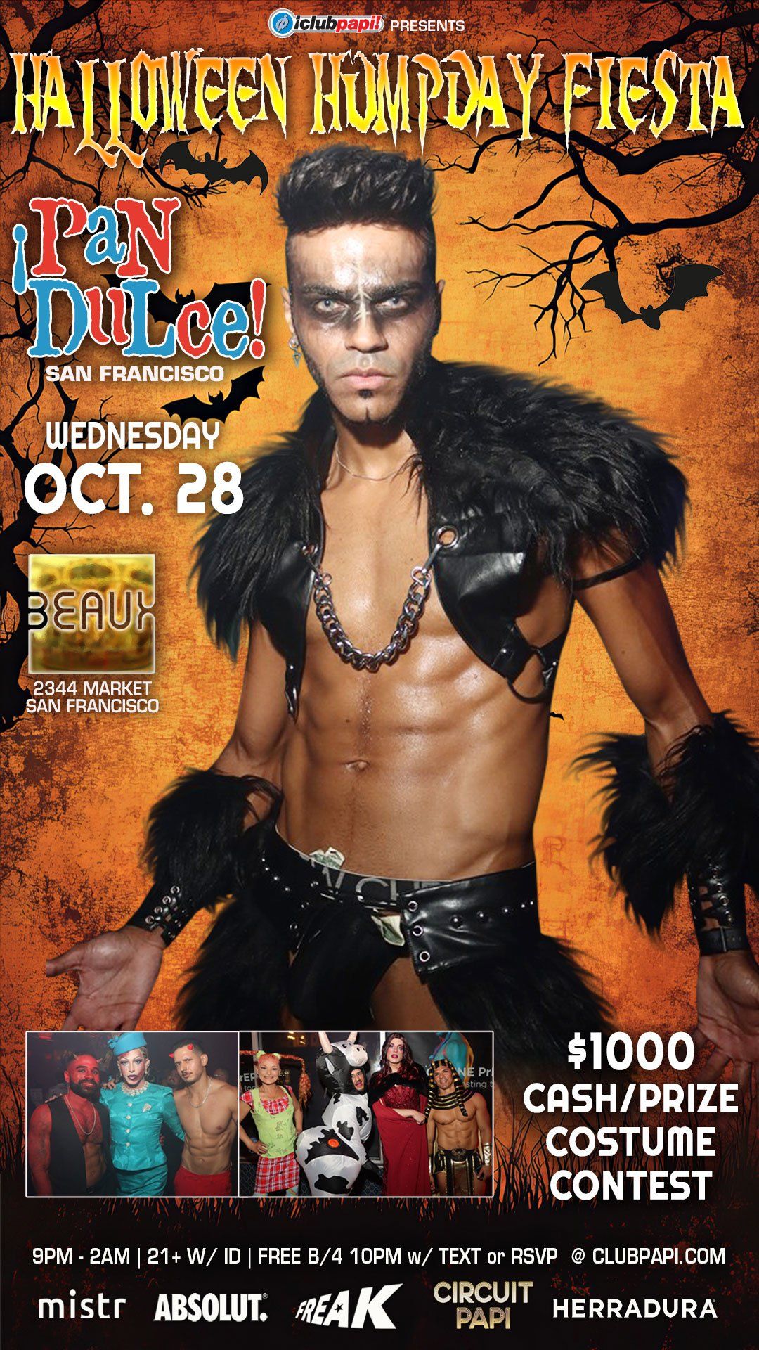 Pan Dulce Wednesdays: Halloween Humpday Fiesta (Latin Night) flyer