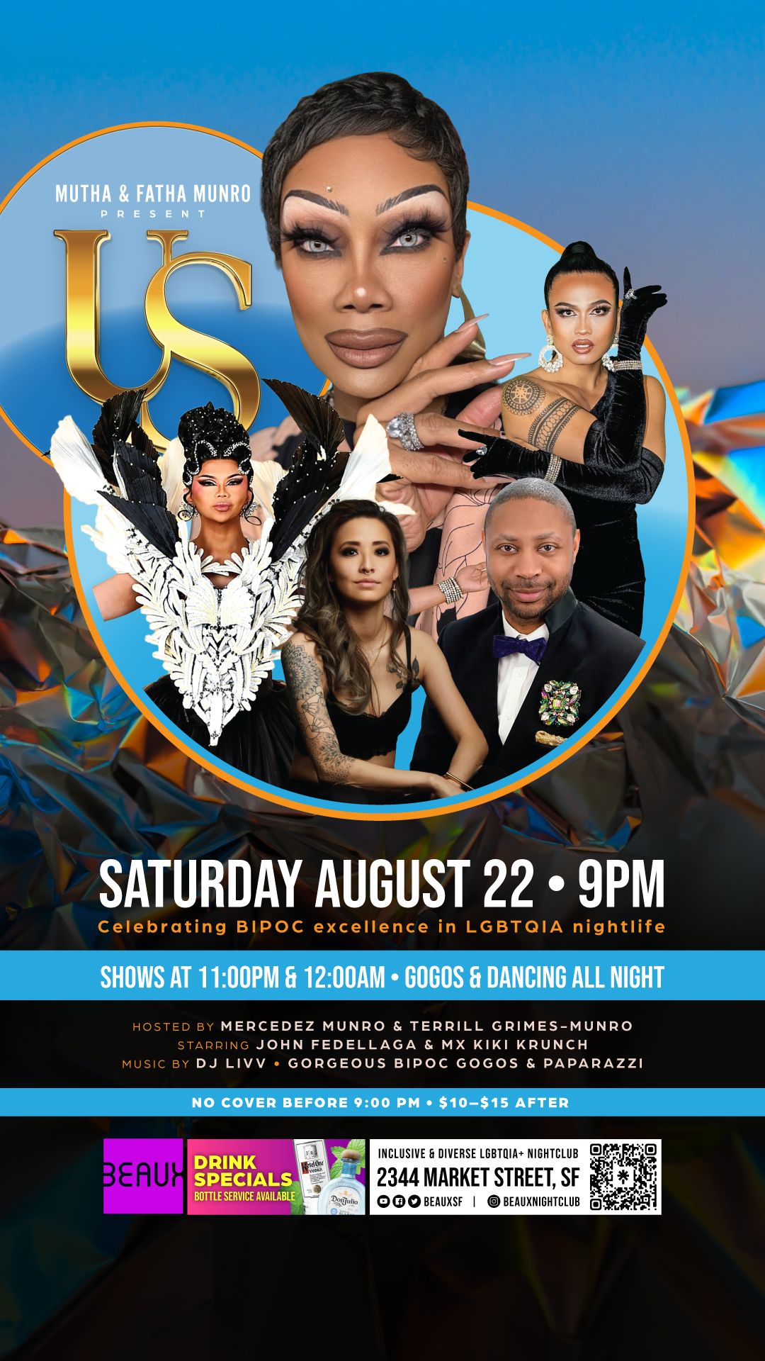 US! (A Night Celebrating BIPOC Excellence) flyer