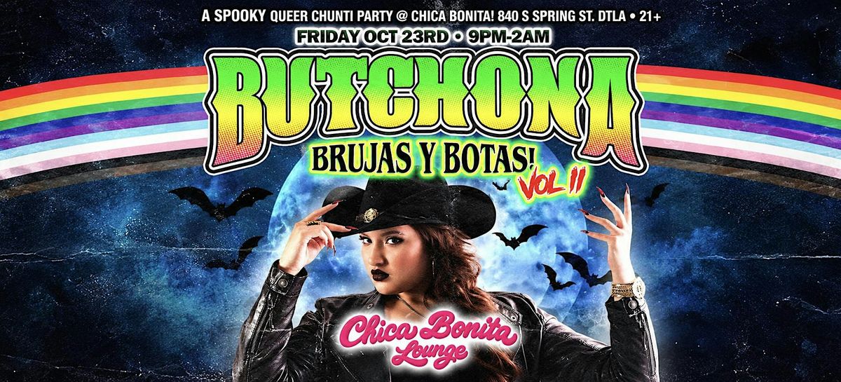 BUTCHONA “Brujas y Botas” • Banda • Cumbia • Corridos y Mas! flyer