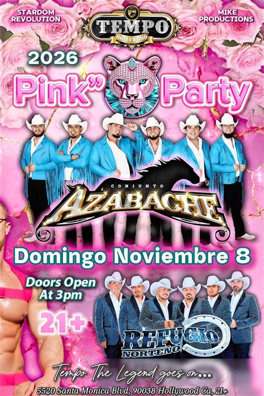 Pink Party 2026 at Club Tempo flyer