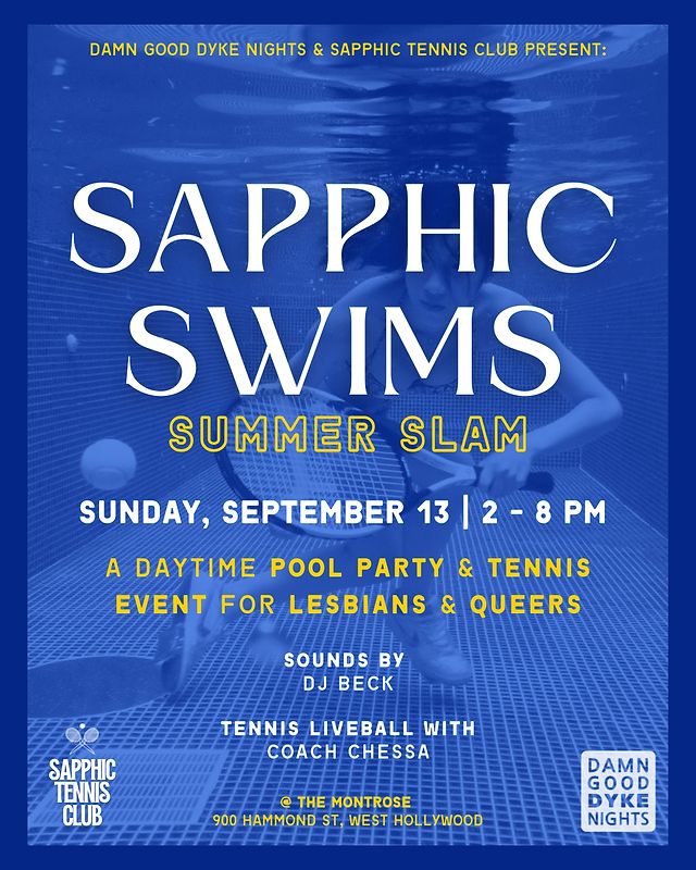 Sapphic Swims: Summer Slam flyer