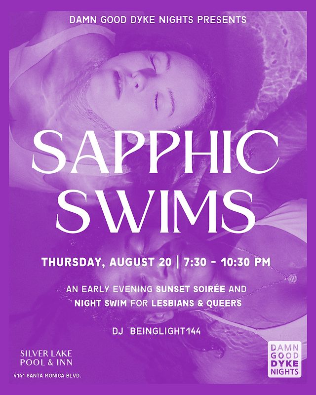 Sapphic Swims flyer
