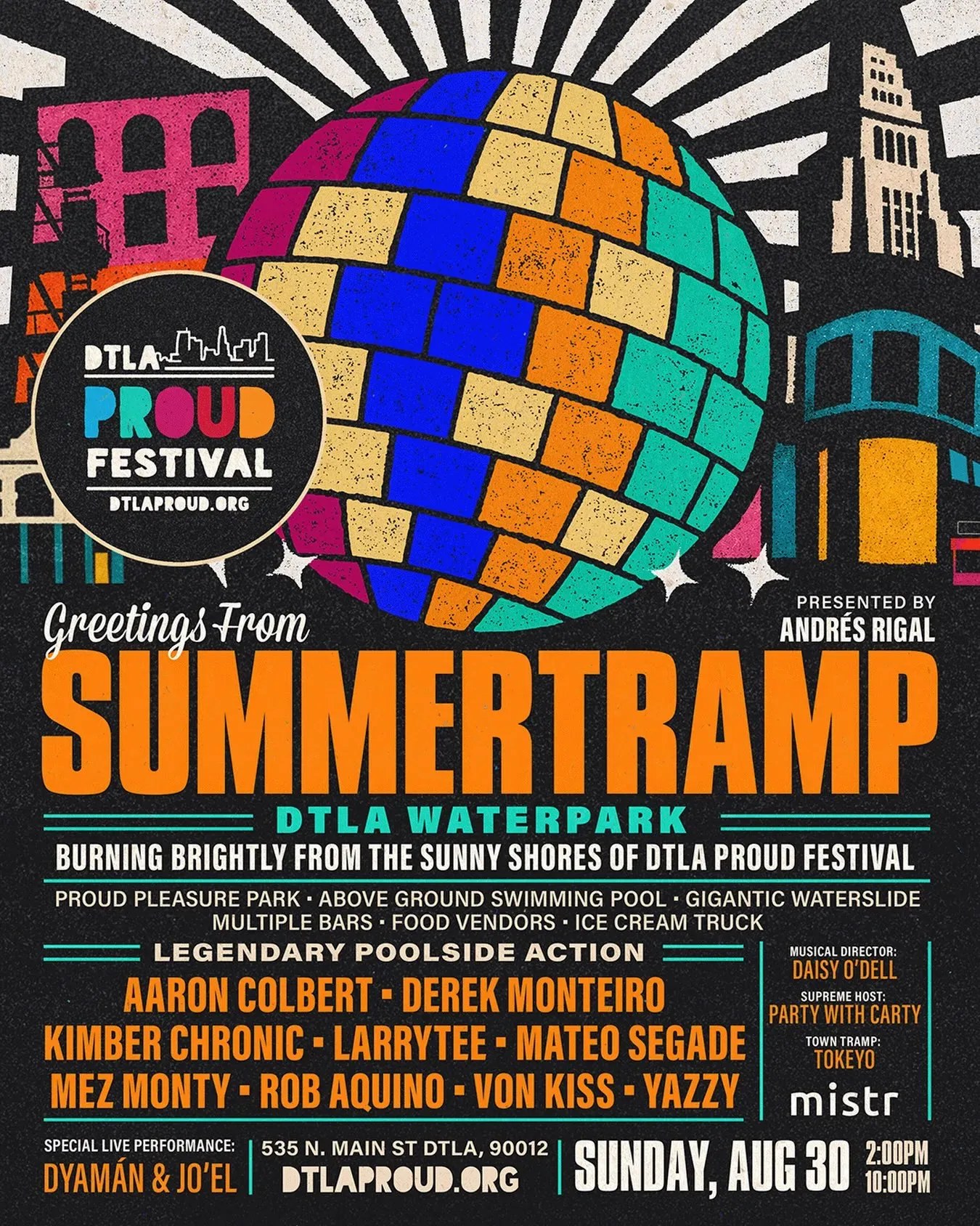 11th Annual DTLA Proud Festival + SUMMERTRAMP flyer