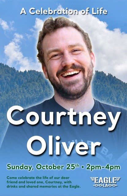 COURTNEY OLIVER: A CELEBRATION OF LIFE flyer