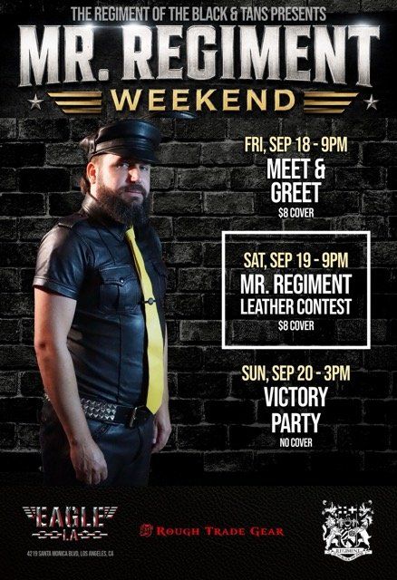 MR REGIMENT LEATHER 2027 CONTEST MEET AND GREET flyer