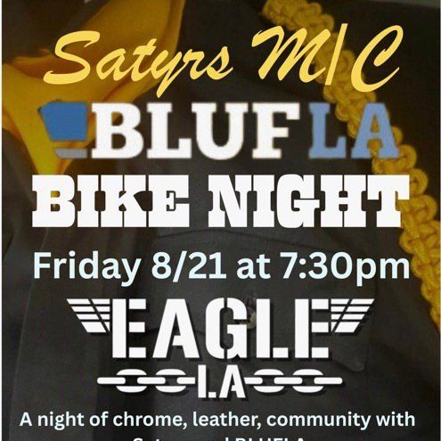 SATYRS M/C BIKE NIGHT flyer