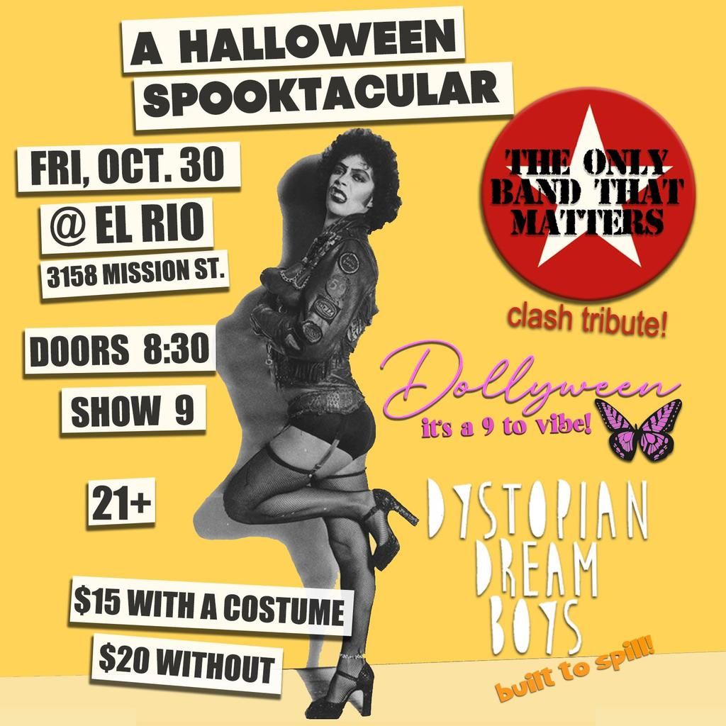 A Halloween Spooktacular Cover Show Featuring The Clash, Built to Spill, and Dolly Parton Tribute Bands ($15 - $20) flyer