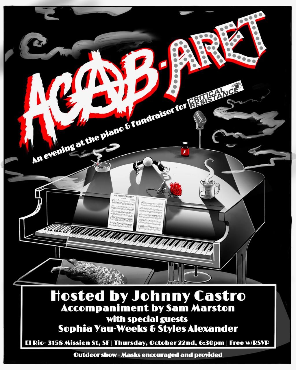 ACAB-aret: A Fundraiser for Critical Resistance (Free w/ RSVP) flyer