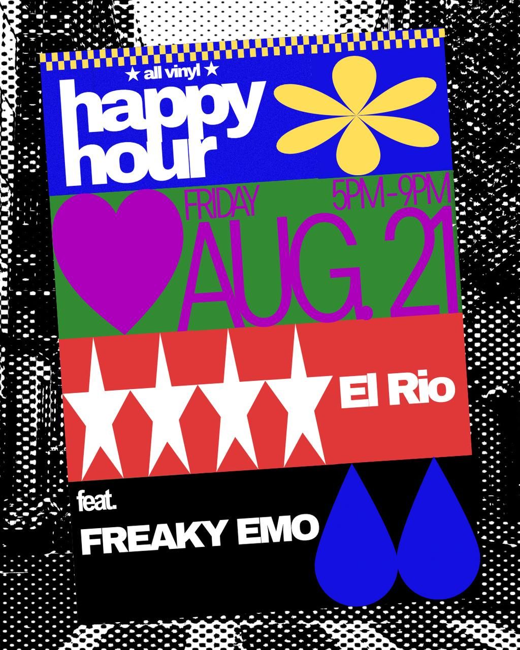 All Vinyl Happy Hour with Freaky Emo (Free) flyer