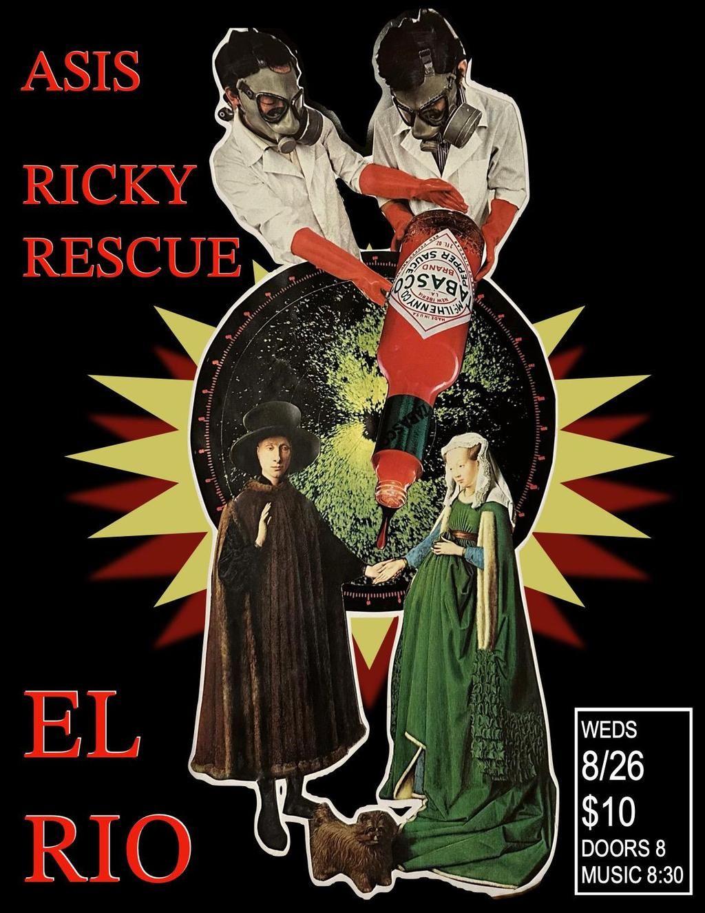 ASIS and Ricky Rescue ($10 Cover) flyer