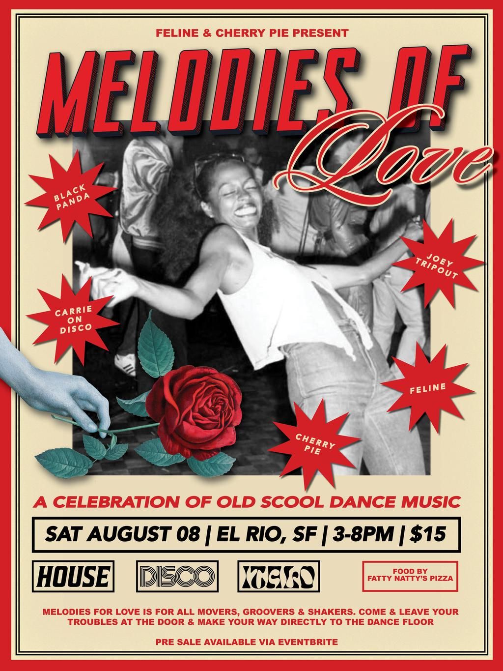 FeLine and Cherry Pie Present: Melodies of Love ($15) flyer