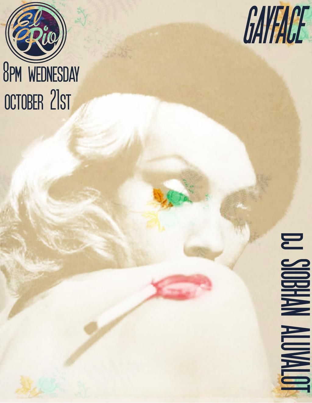 Gayface with Siobhan Aluvalot (Free) flyer