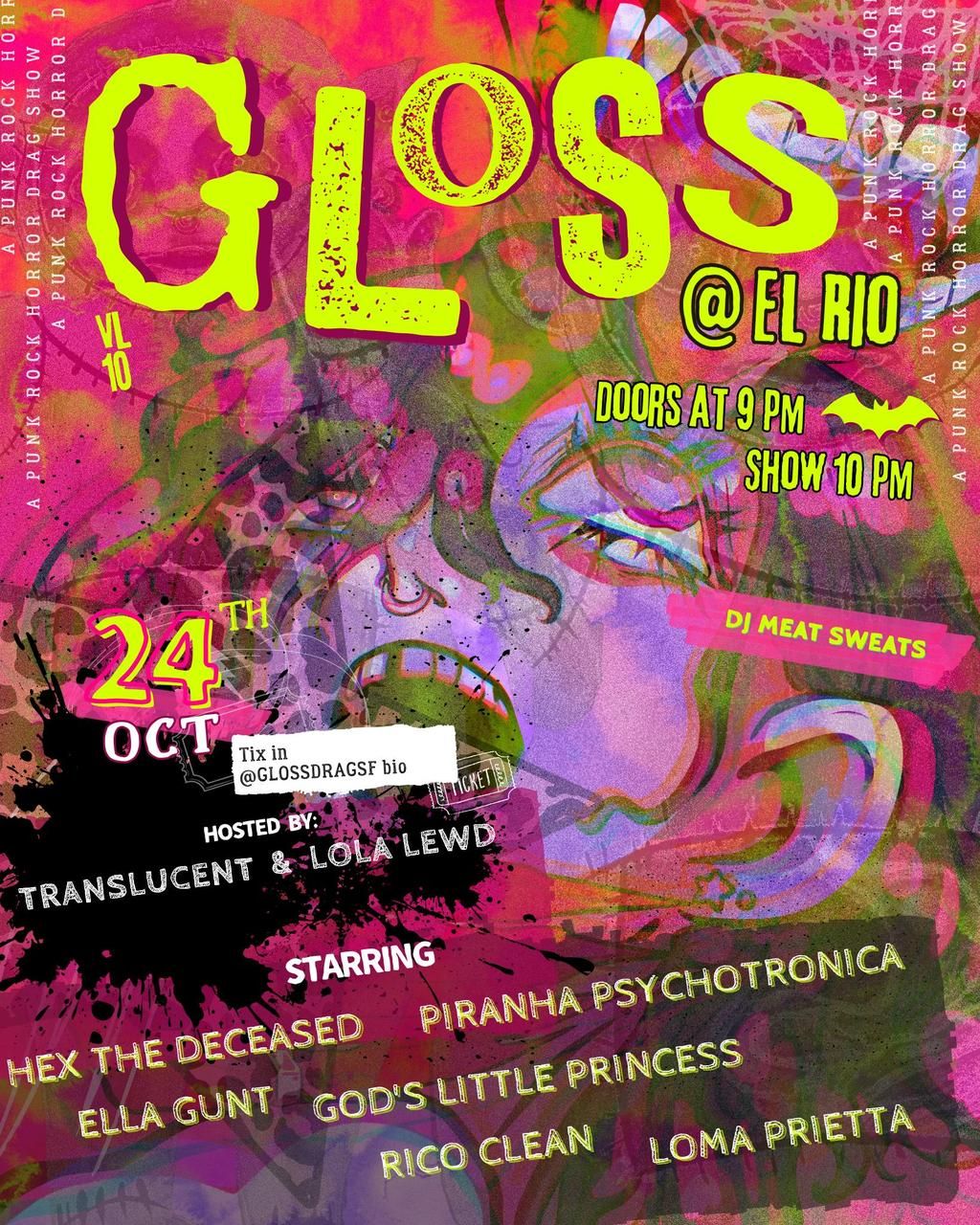 GLOSS: A Punk Horror Drag Show ($15 - $20) flyer