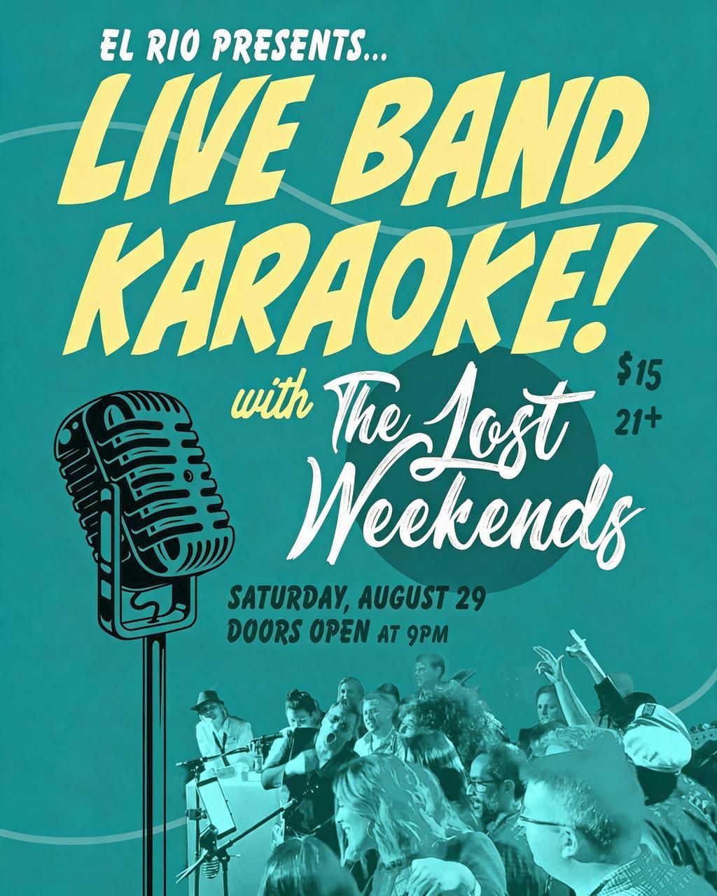 Live Band Karaoke with The Lost Weekends ($15 Cover) flyer