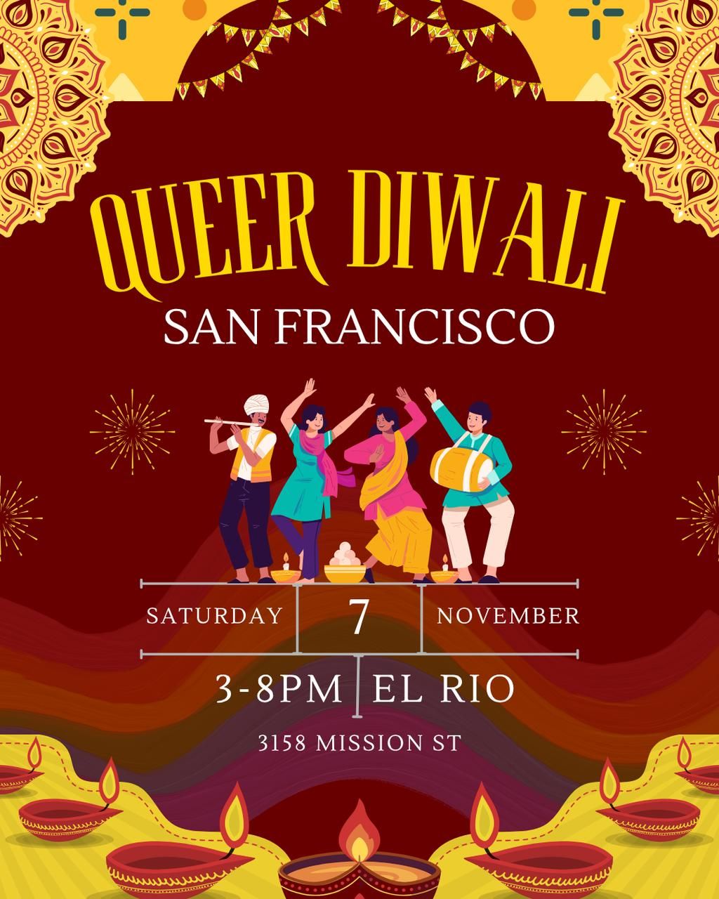 Queer Diwali ($30) flyer