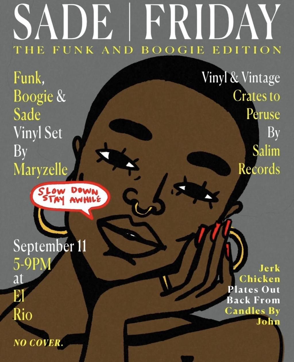 Sade Friday: The Funk and Boogie Edition (Free) flyer