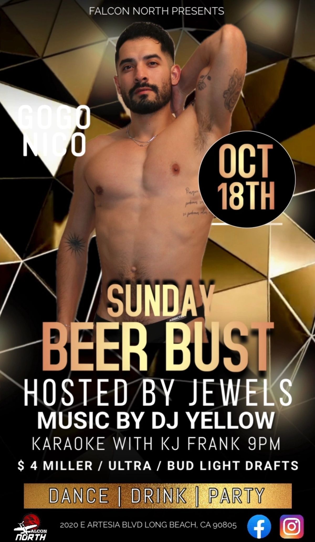 SUNDAY BEER BUST flyer