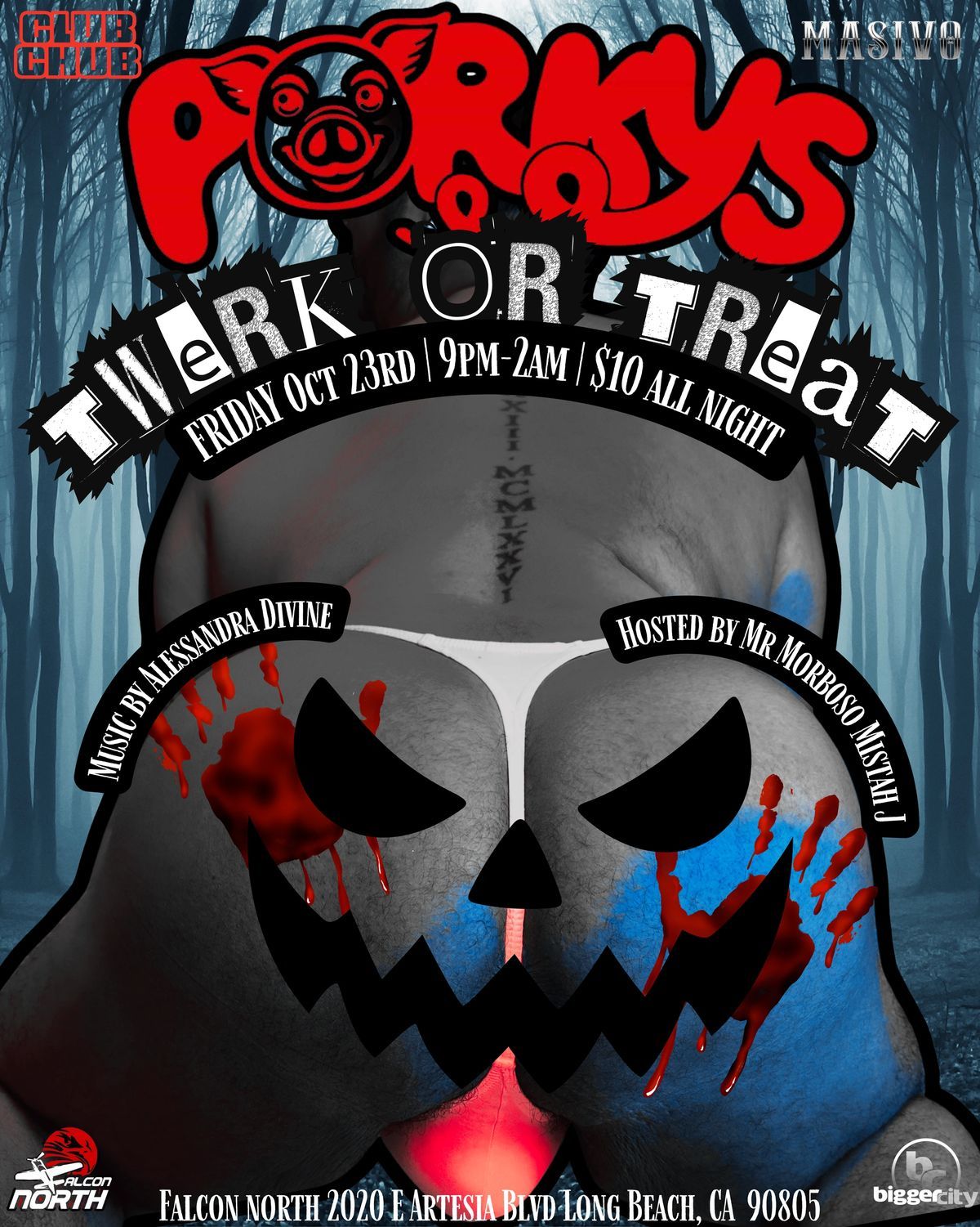 PORKYS Twerk or Treat flyer
