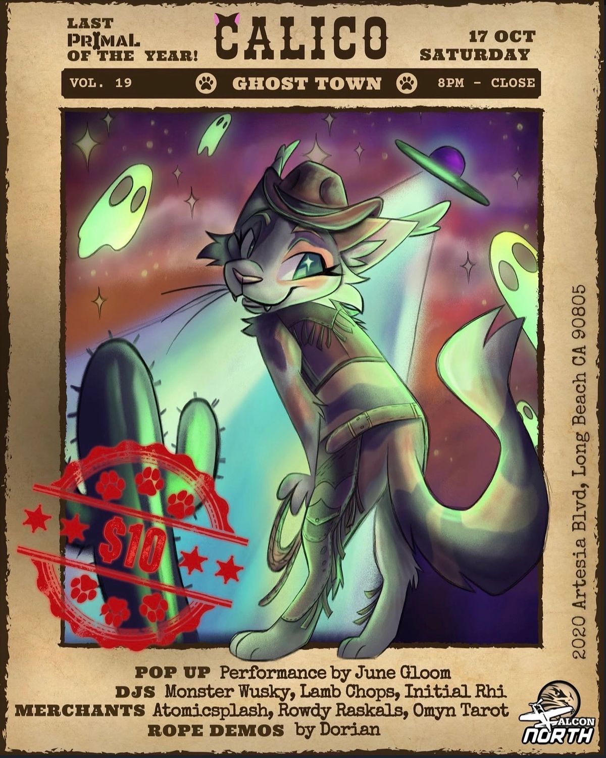 PRIMAL Calico Ghost Town flyer