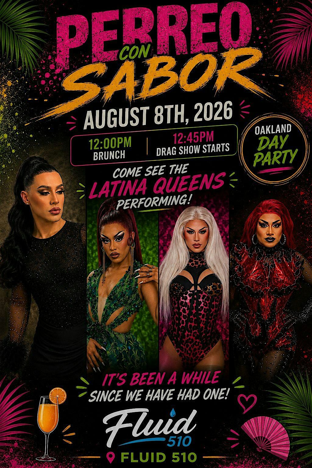 Perreo  con Sabor -Oakland Day Party flyer