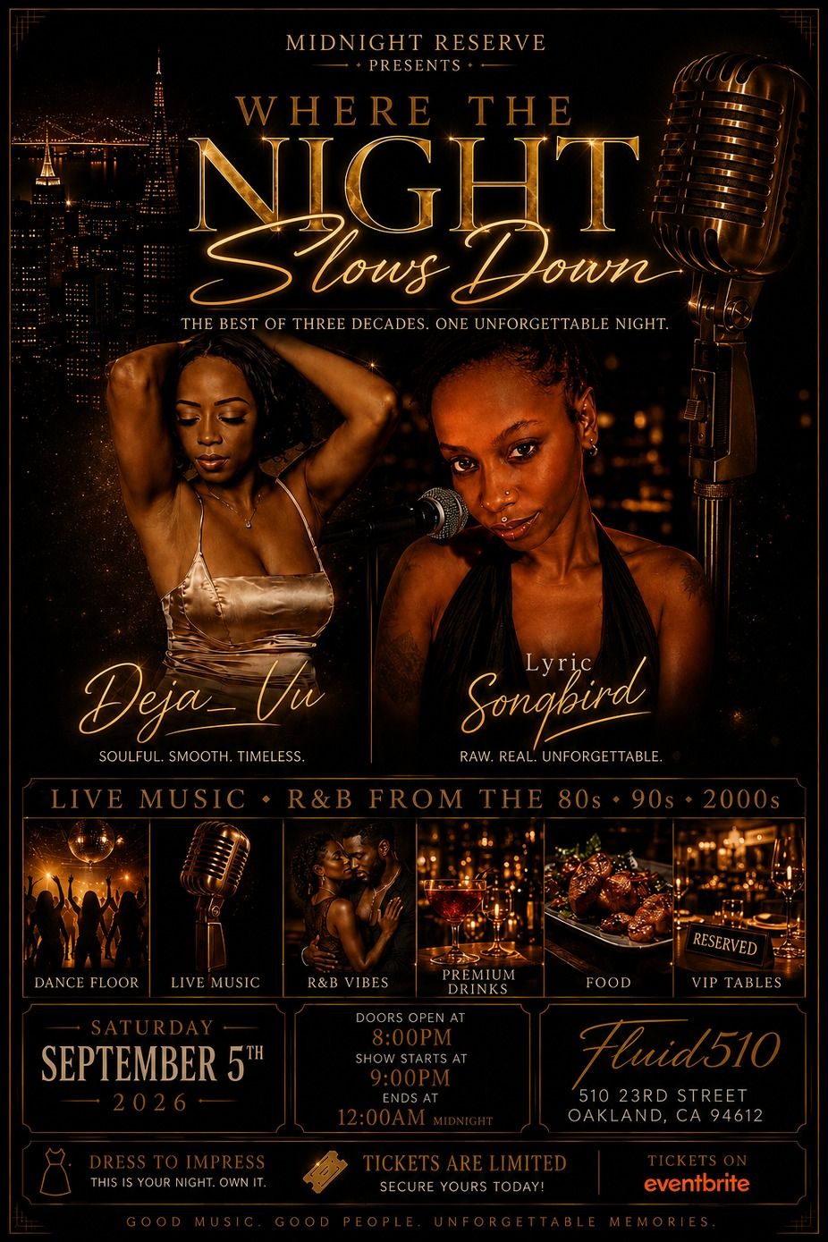 Where the Night Slows Down flyer