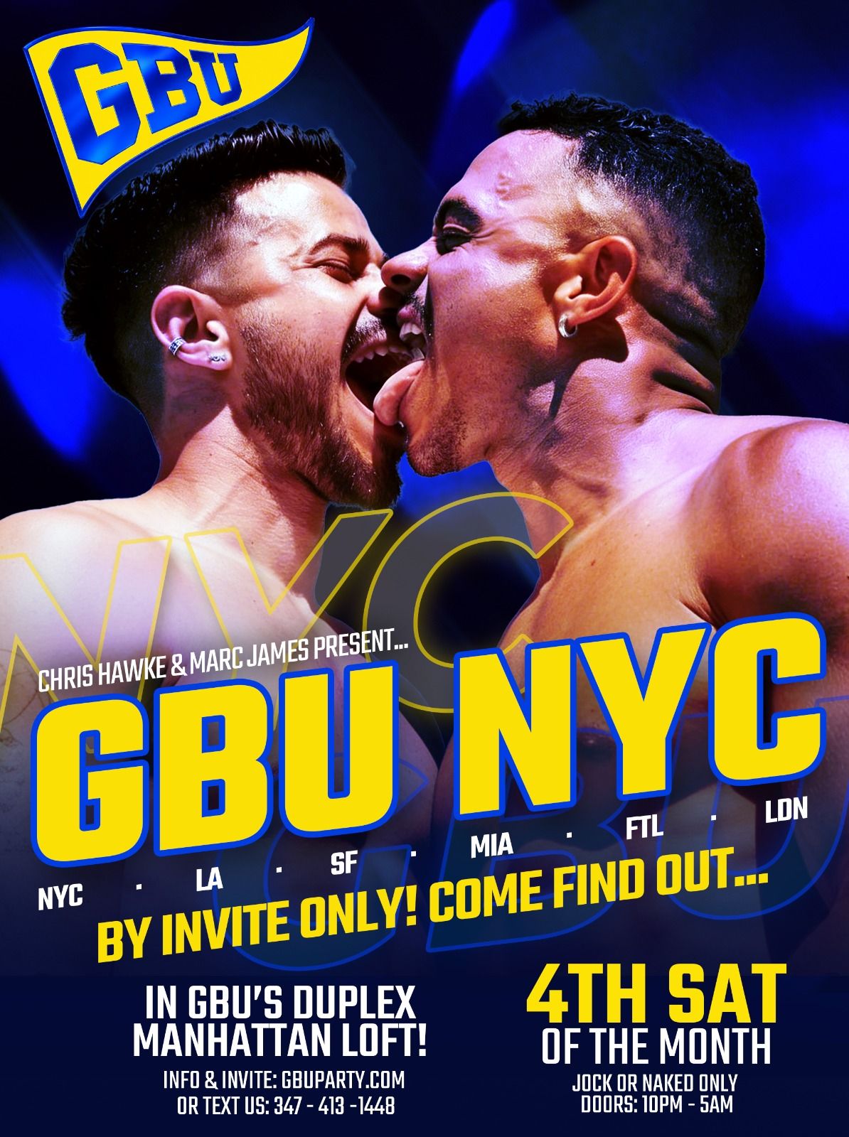 GBU NYC - STRIPPED flyer