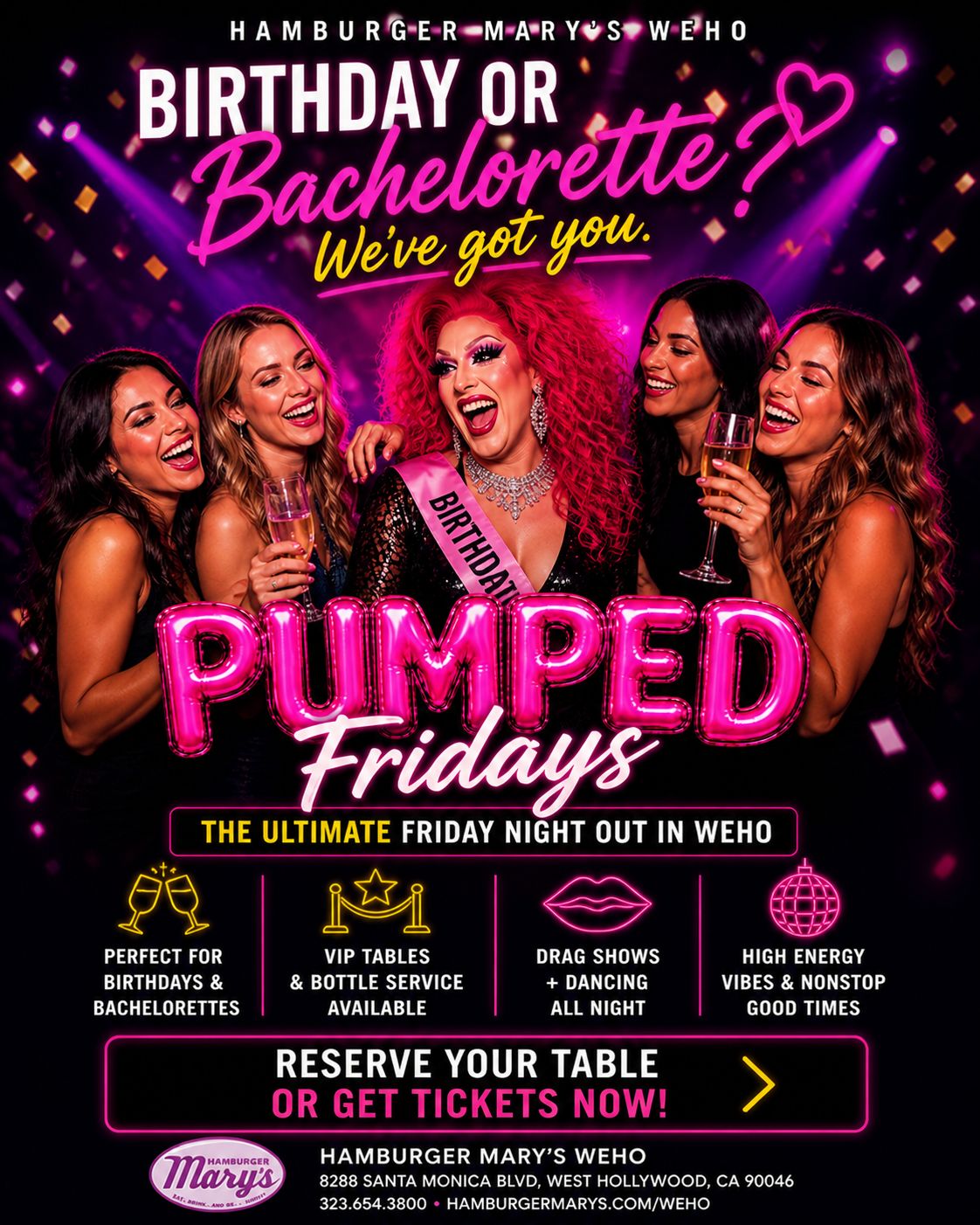 Pumped Fridays flyer