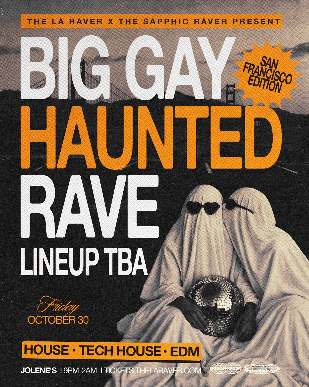 BIG GAY HAUNTED RAVE flyer