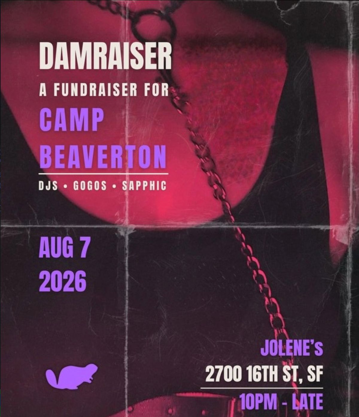CAMP BEAVERTON: DAMRAISER flyer