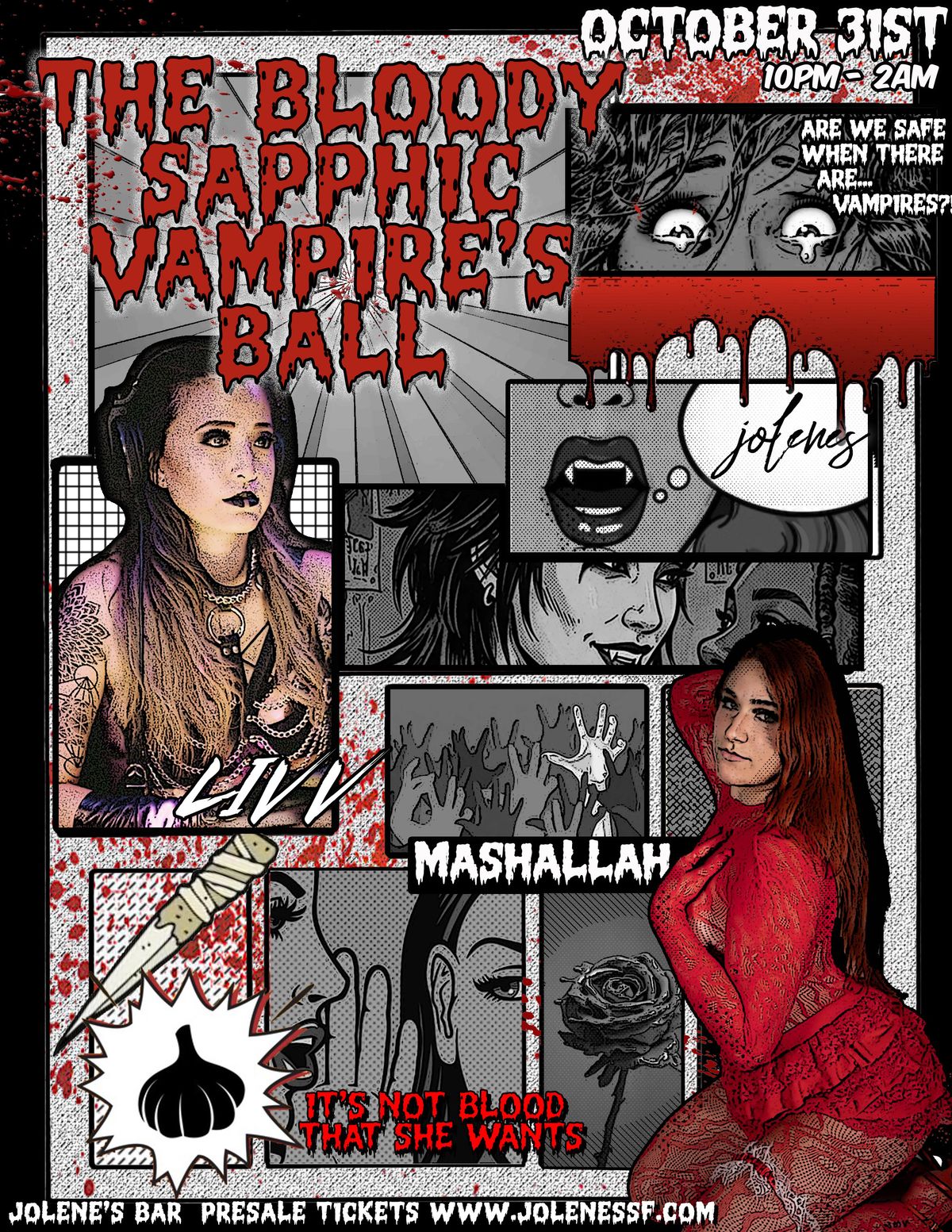HALLOWEEN: THE BLOODY SAPPHIC VAMPIRE'S BALL! flyer