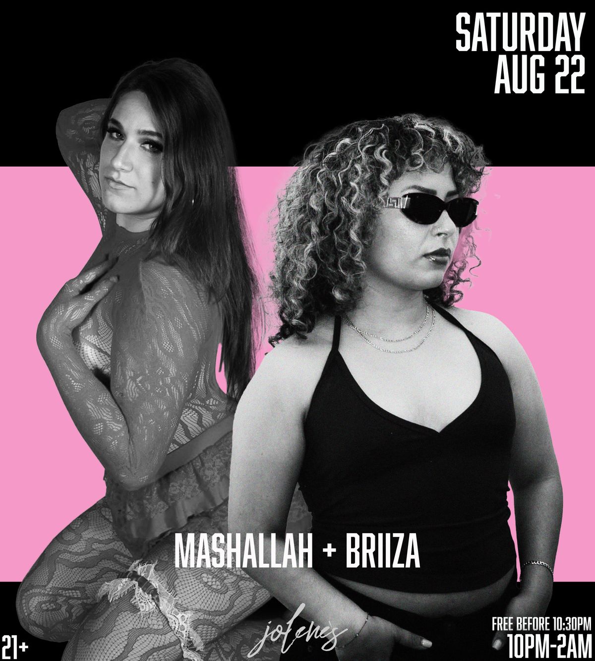JOLENE'S PRESENTS: DJ MASHALLAH + BRIIZA flyer