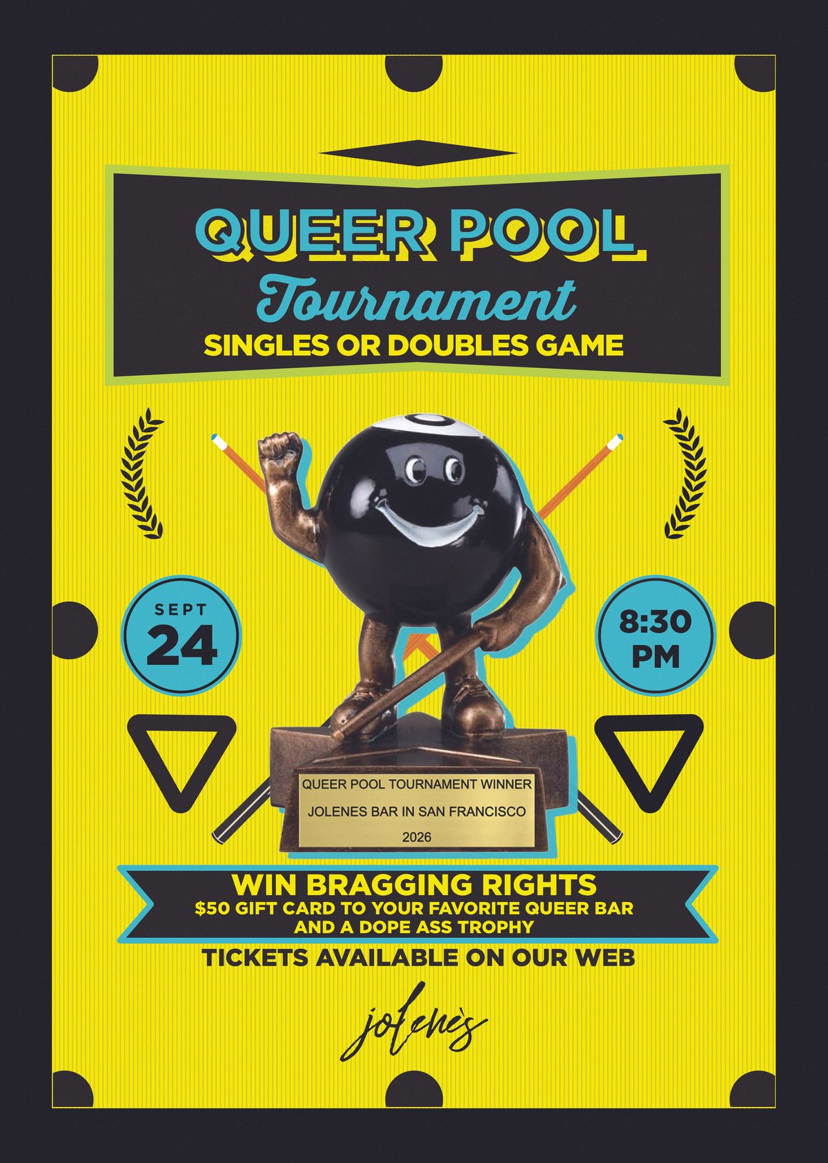 Queer Pool Tournament flyer