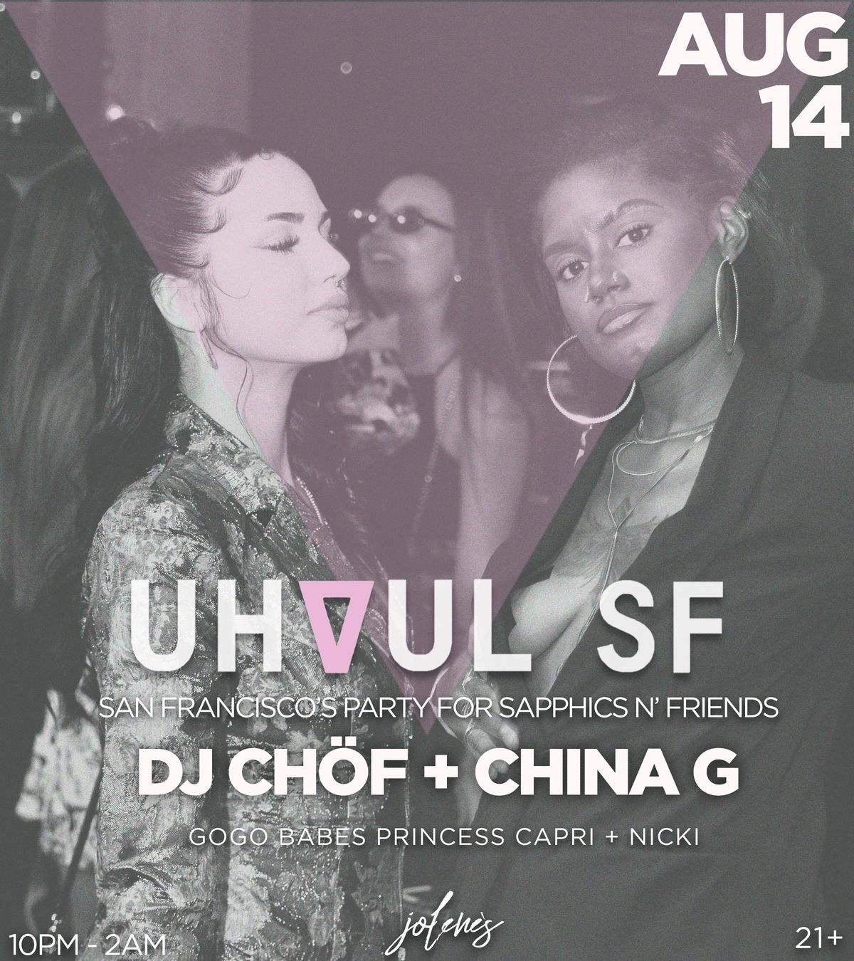 UHAUL SF : SAN FRANCISCO'S PARTY FOR SAPPHICS flyer