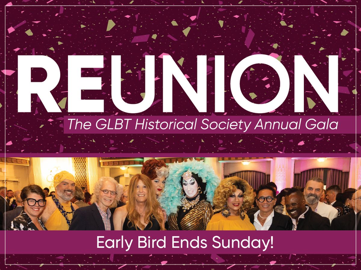 Reunion - GLBT Historical Society Gala flyer
