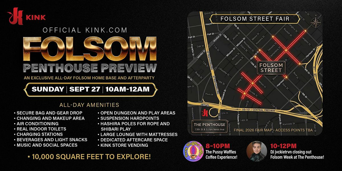 OFFICIAL KINK.COM FOLSOM PENTHOUSE PREVIEW flyer