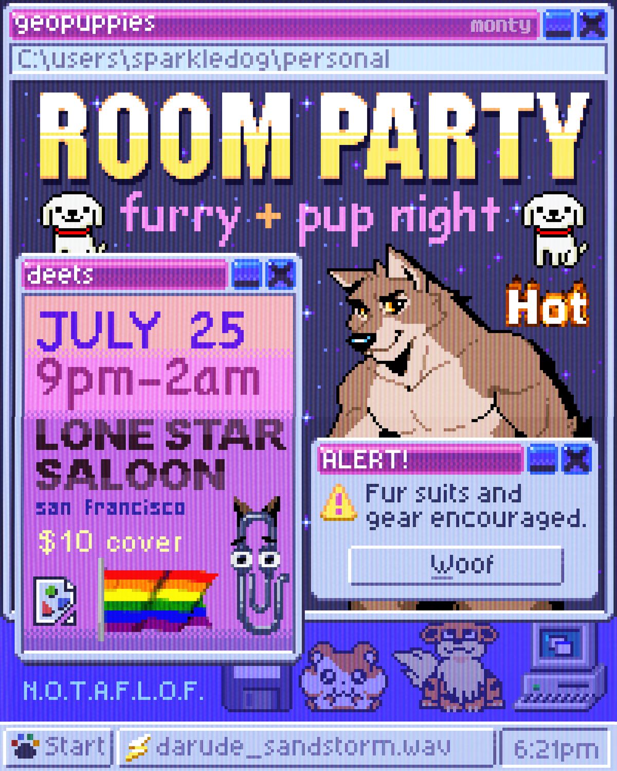 Room Party flyer