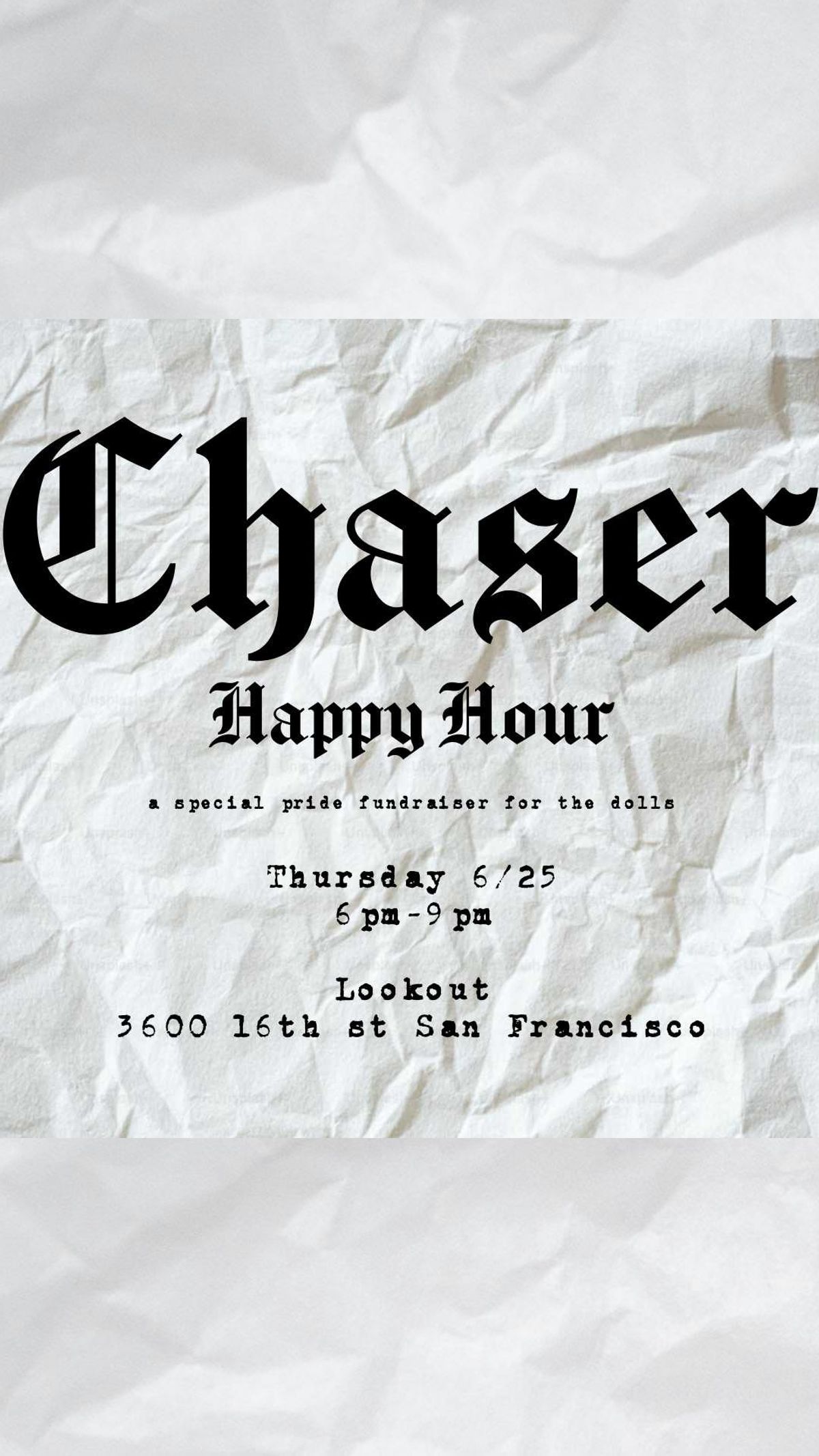 CHASER flyer