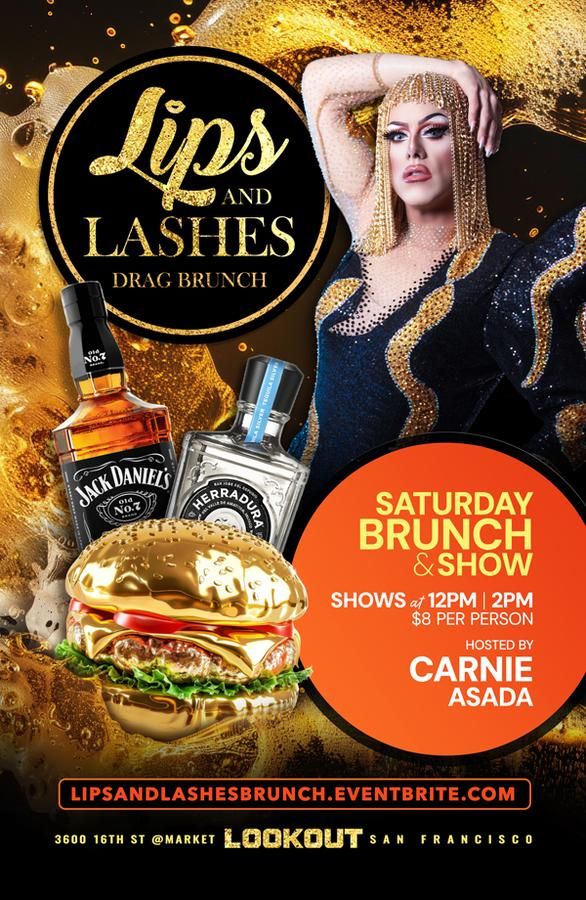Lips & Lashes Drag Brunch flyer
