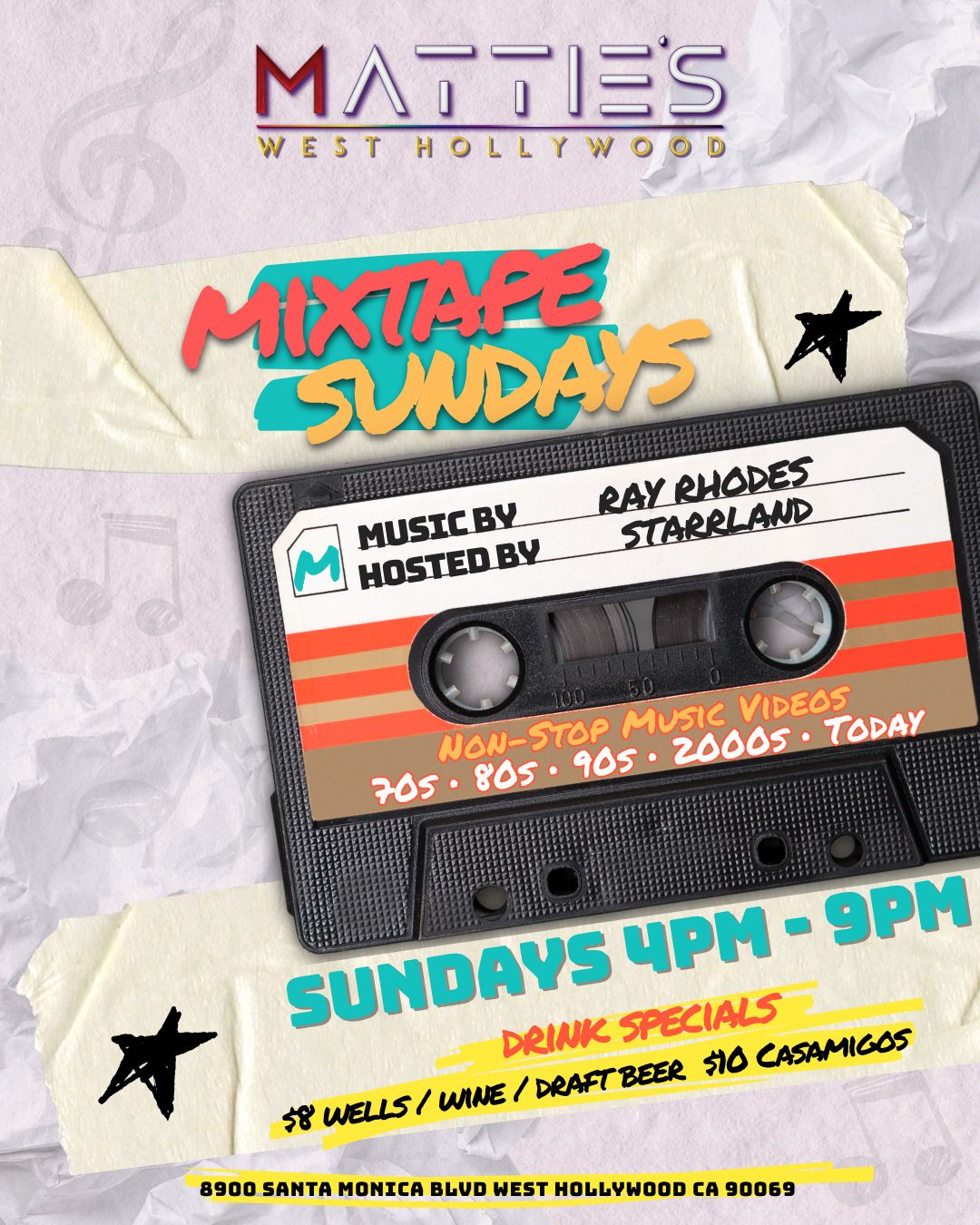 MIXTAPE SUNDAYS flyer